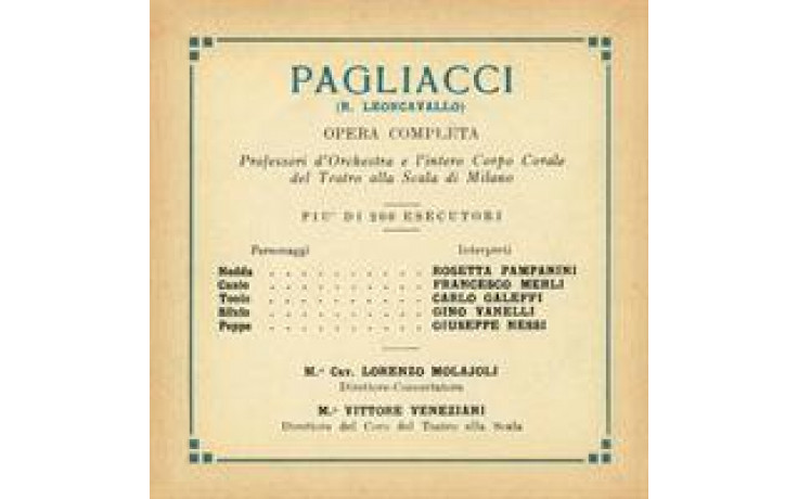 Pagliacci 1930-31